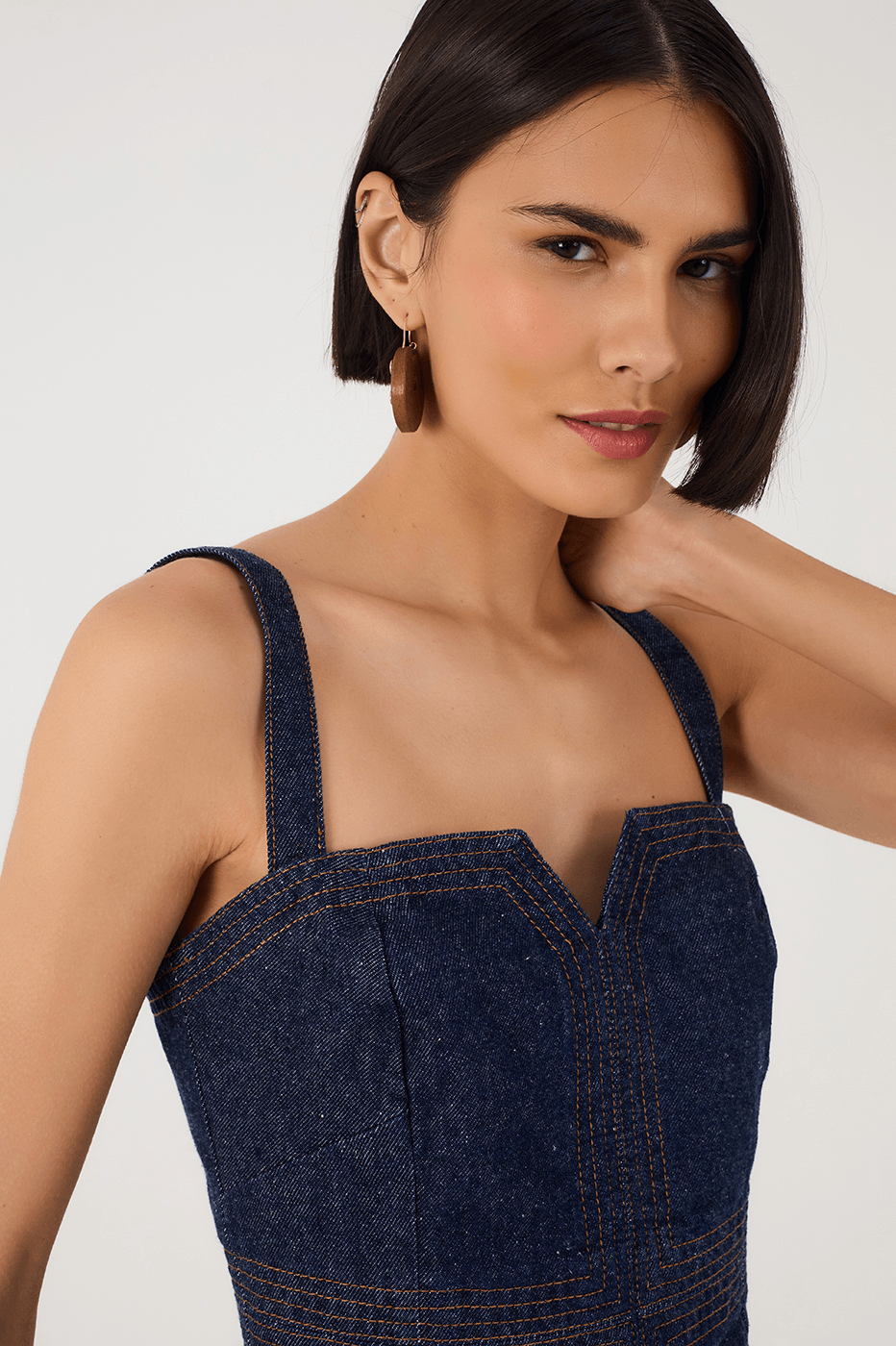 The Cora Denim Corset