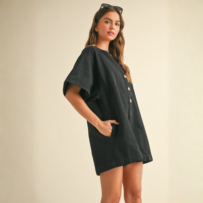 The Cala Denim Romper