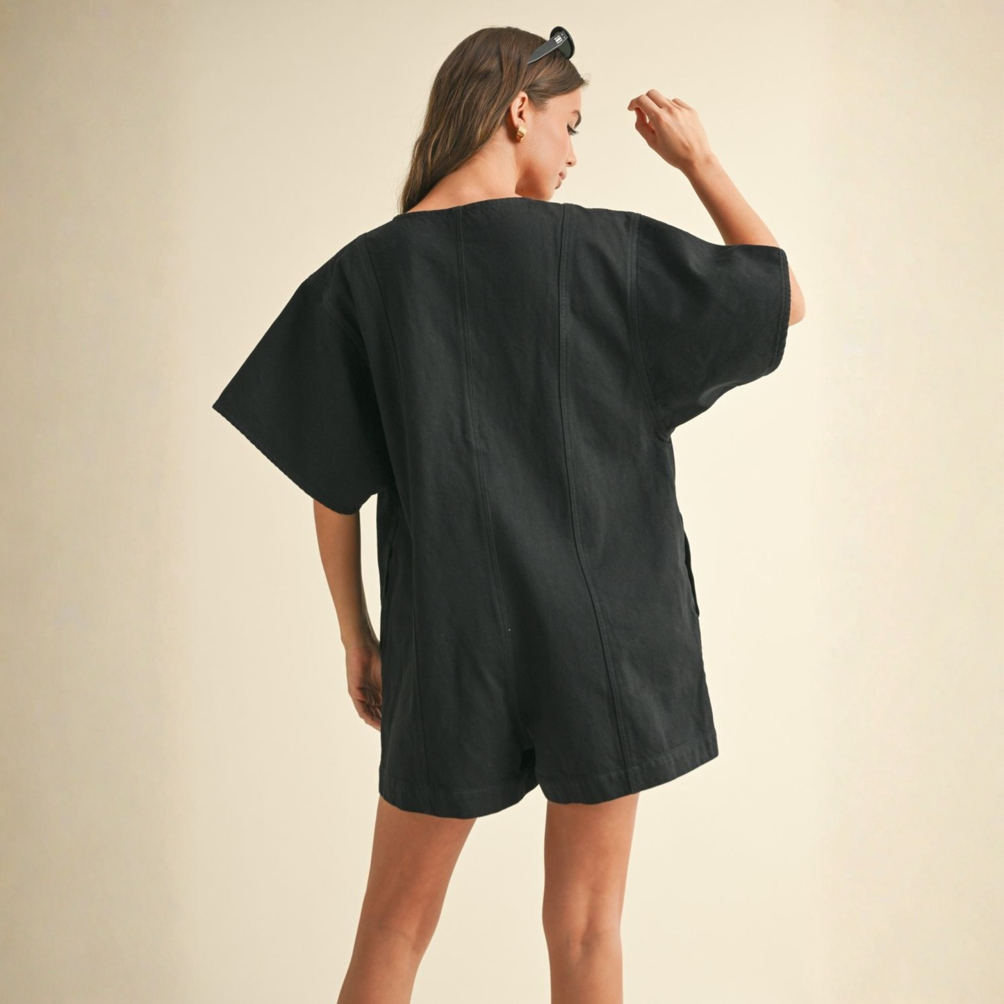 The Cala Denim Romper
