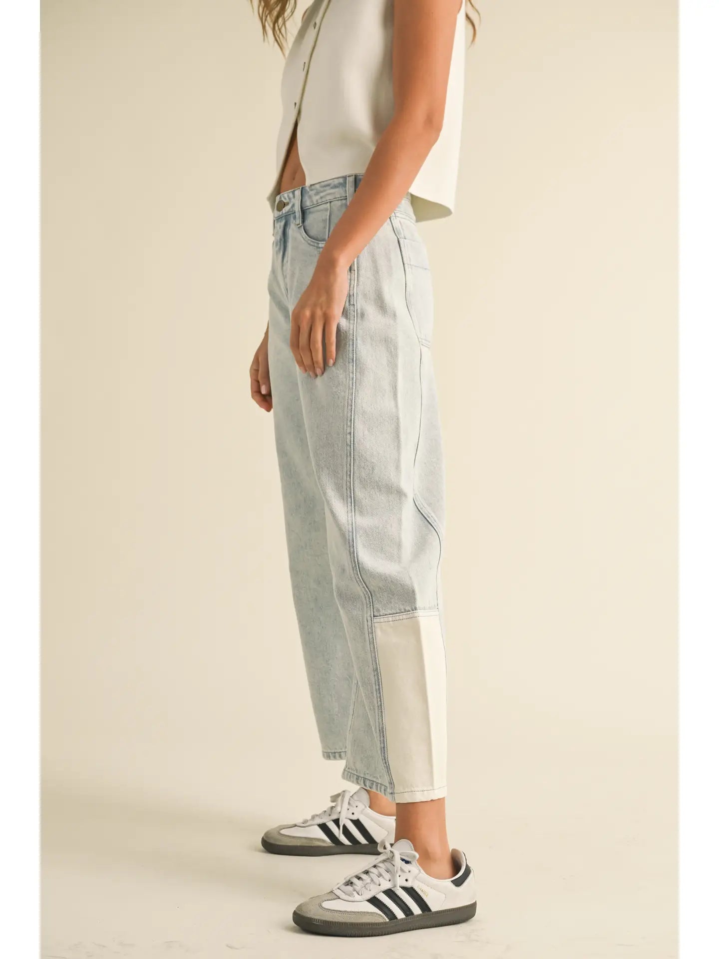 The Azure Soft Barrel Jeans