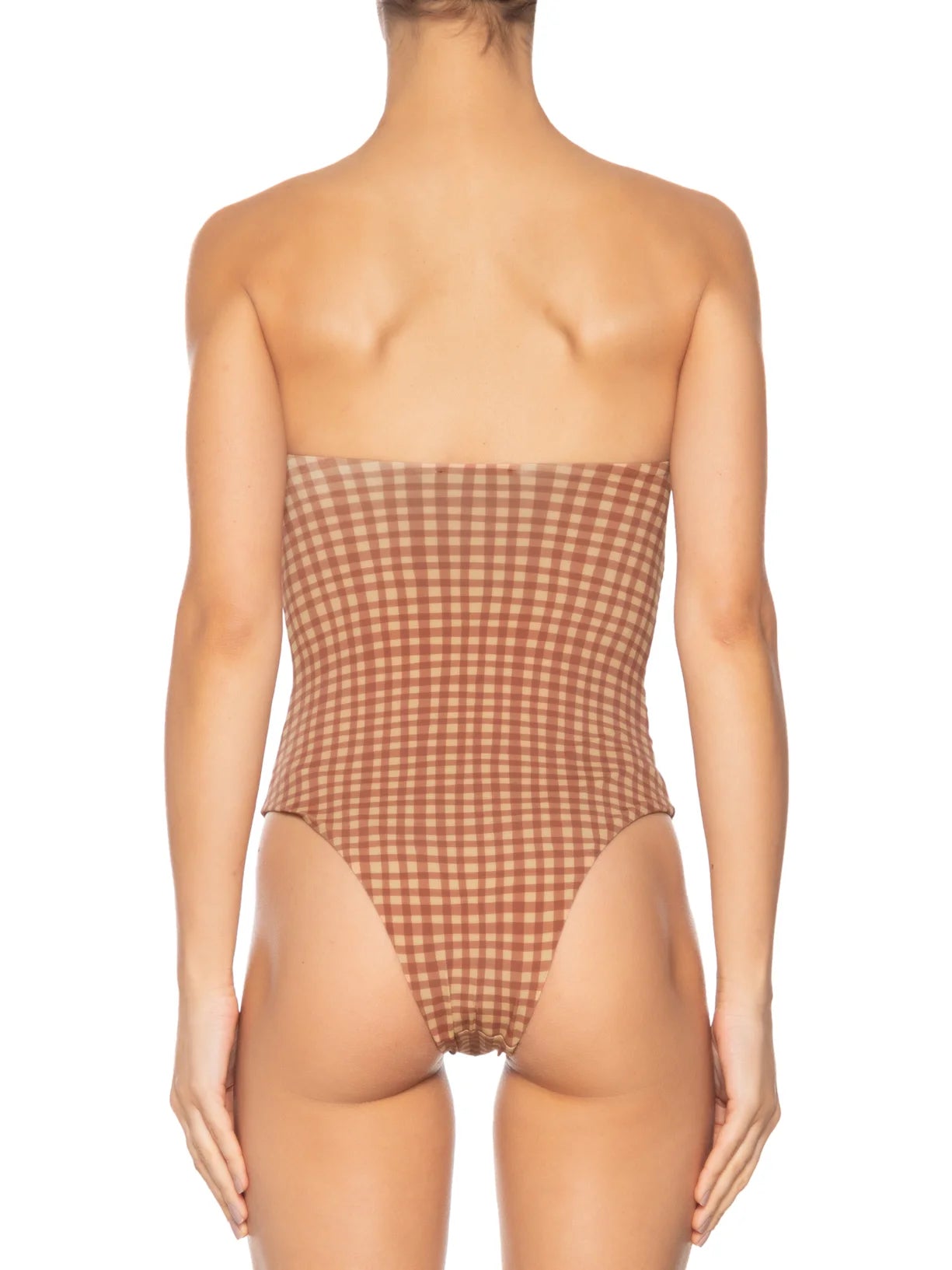 The Vichy Strapless One-Piece