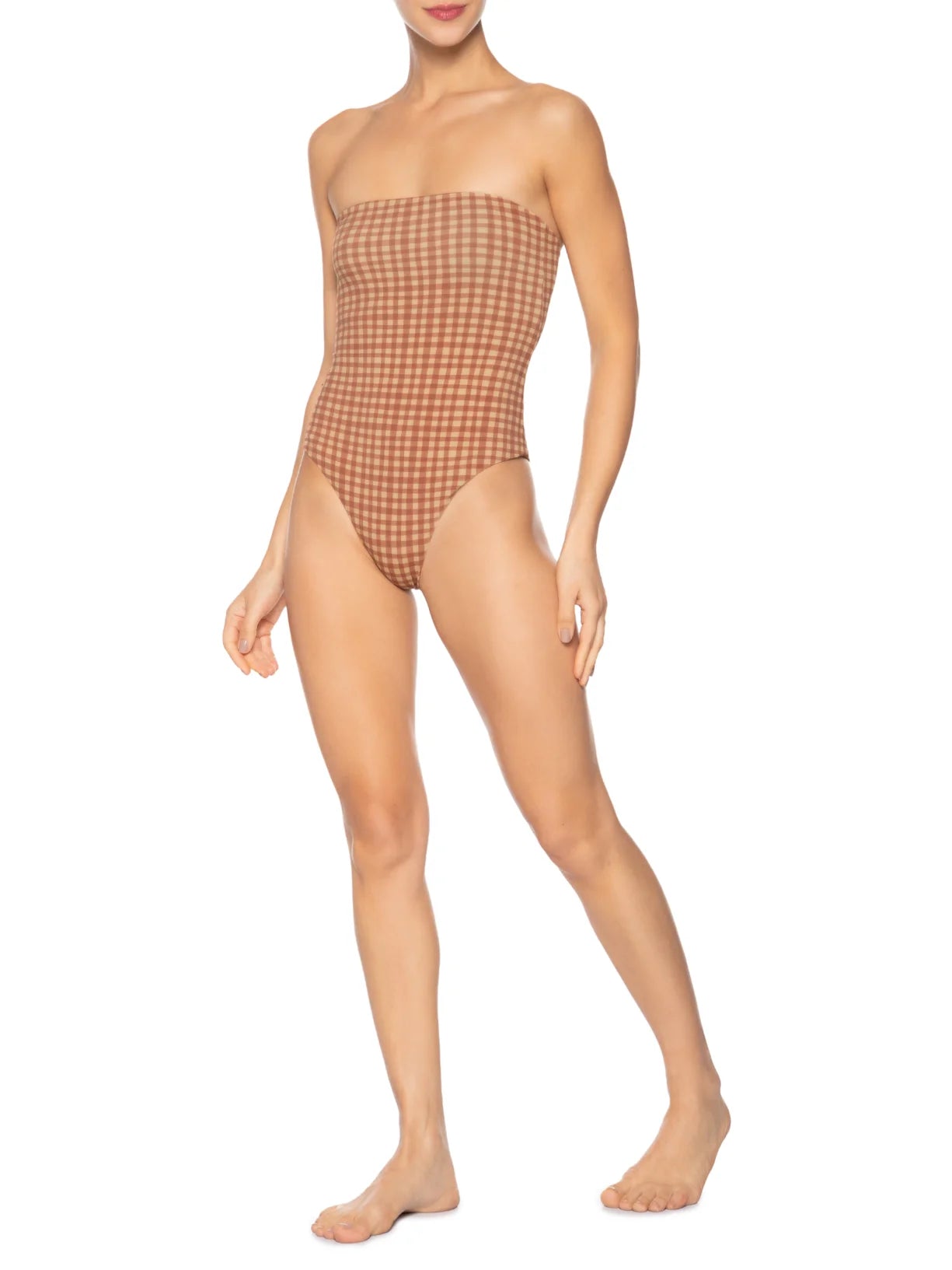 The Vichy Strapless One-Piece