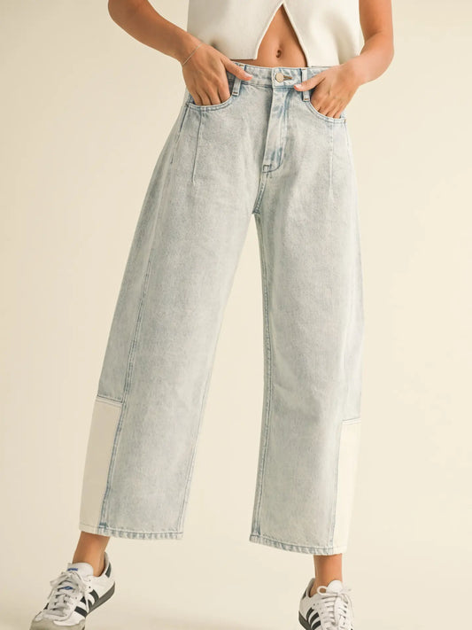 The Azure Soft Barrel Jeans