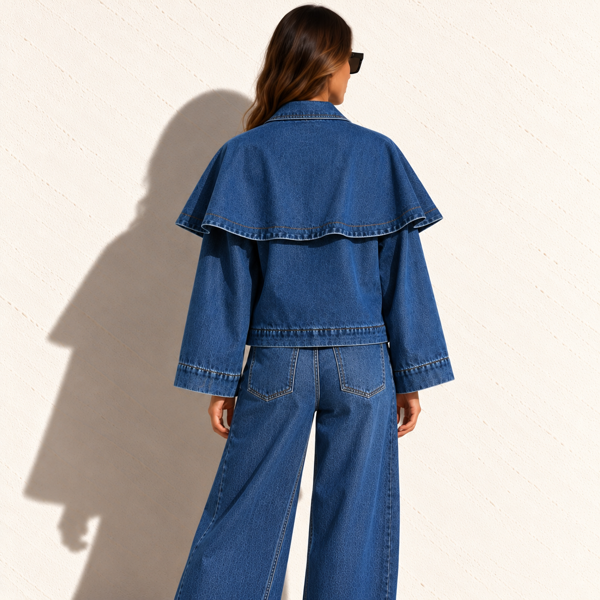 The Arden Cape Denim Jacket