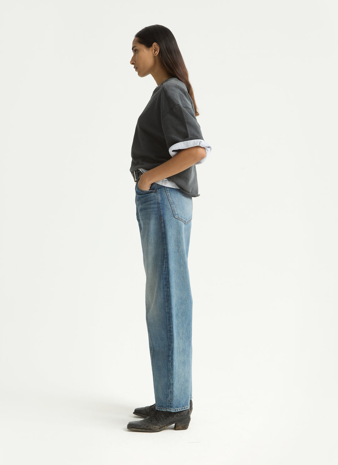 The Lido Ankle Barrel Jean by DALA