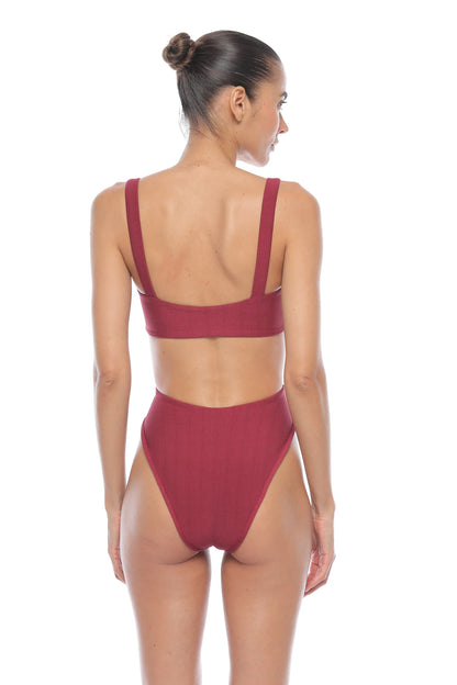 The Carter High Leg One Piece by Maxine Yachtwear