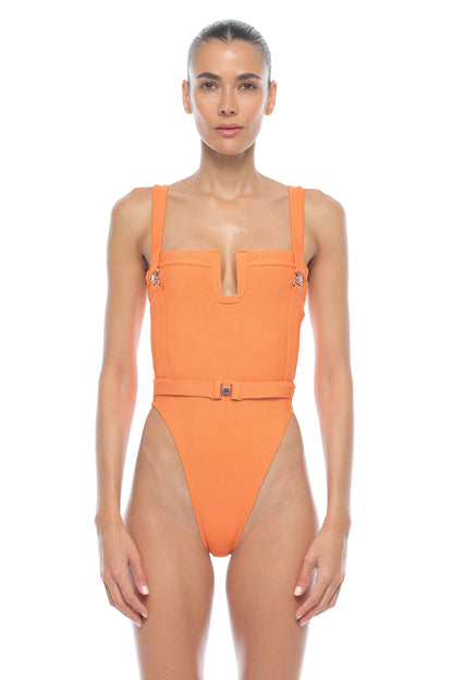 Leti High Leg One Piece by Maxine Yachtwear