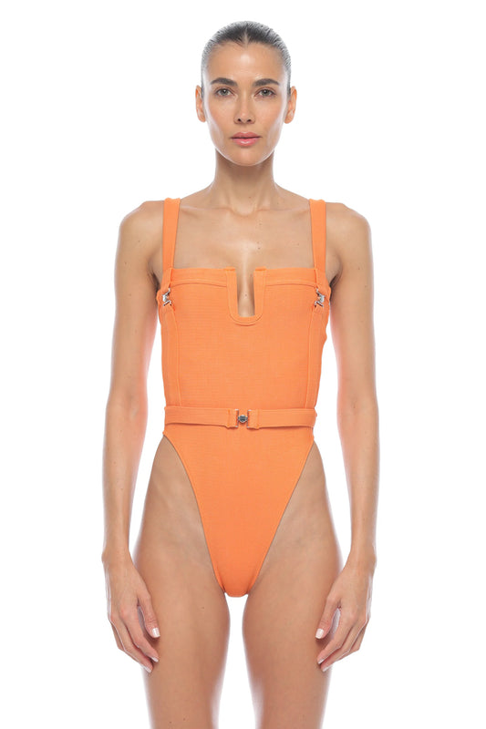 Leti High Leg One Piece by Maxine Yachtwear